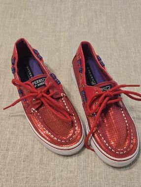 Girls Sperry Top Sider shoes Bahama Hot Pink